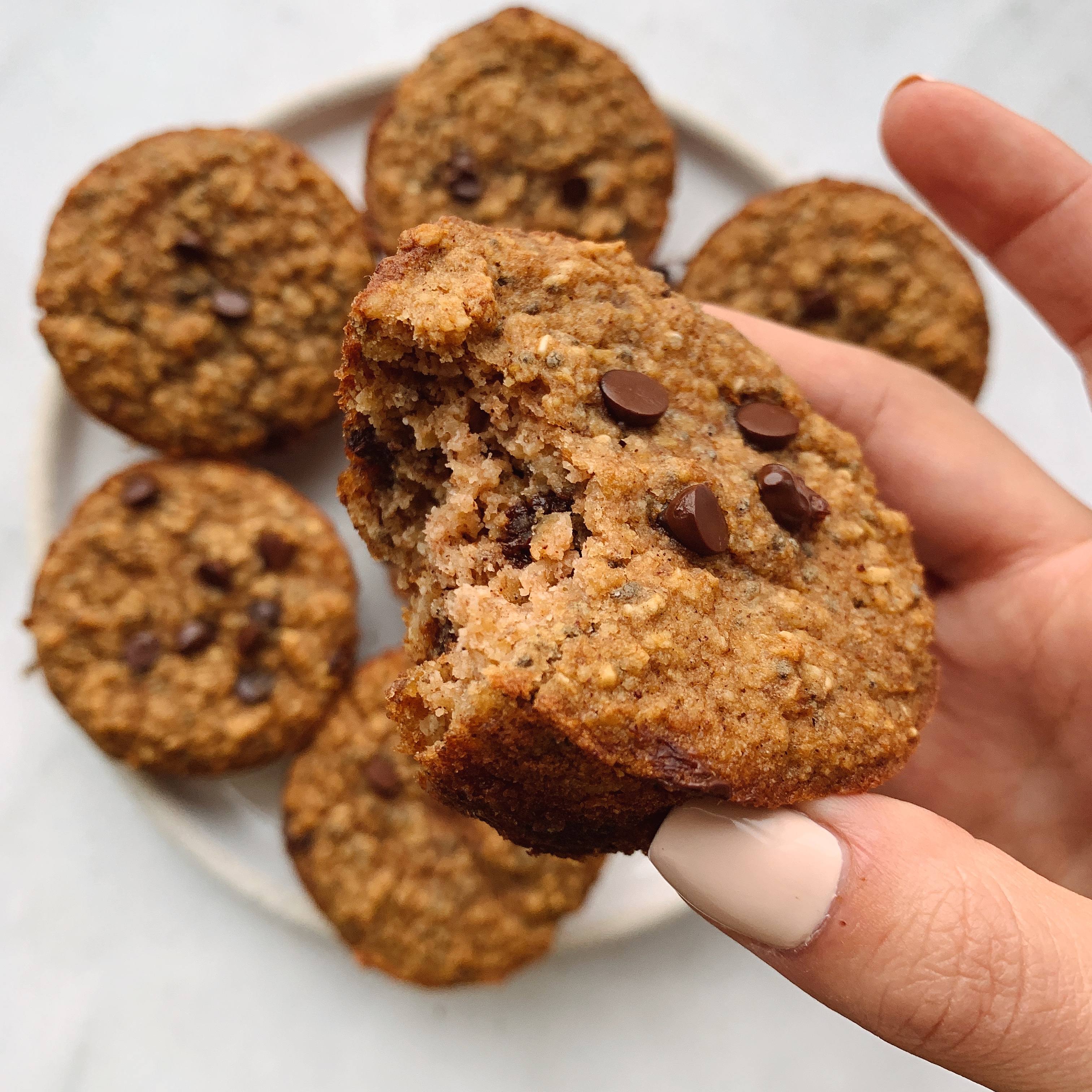 Oatmeal Almond Flour Chocolate Chip Muffins I Hart Nutritioni Hart Nutrition